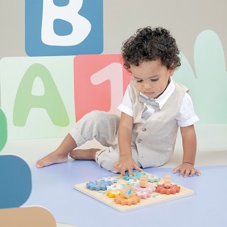 Puzzel met roterende tandwielen - tuin